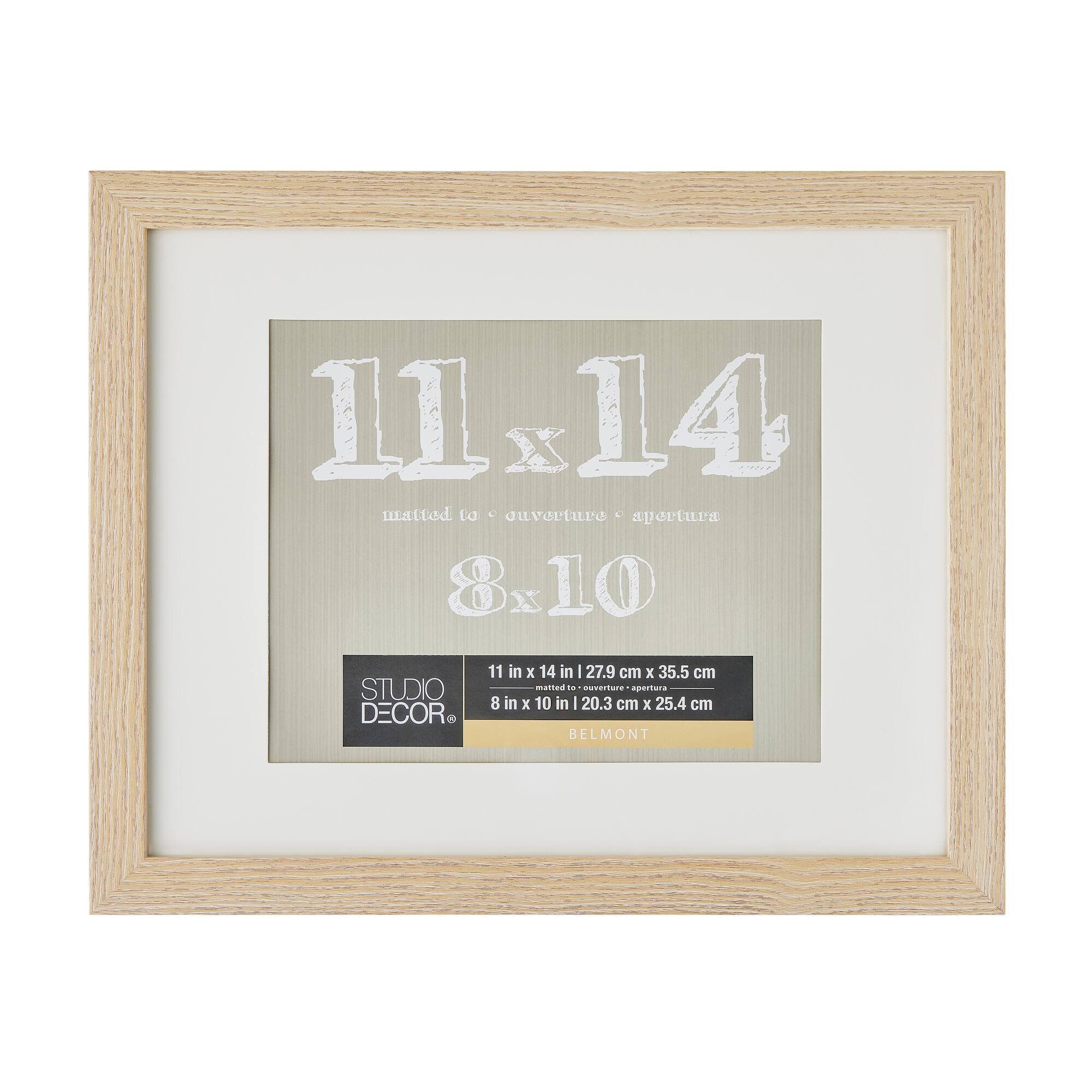 8 Pack: Blonde Frame with Mat, Belmont by Studio Décor®